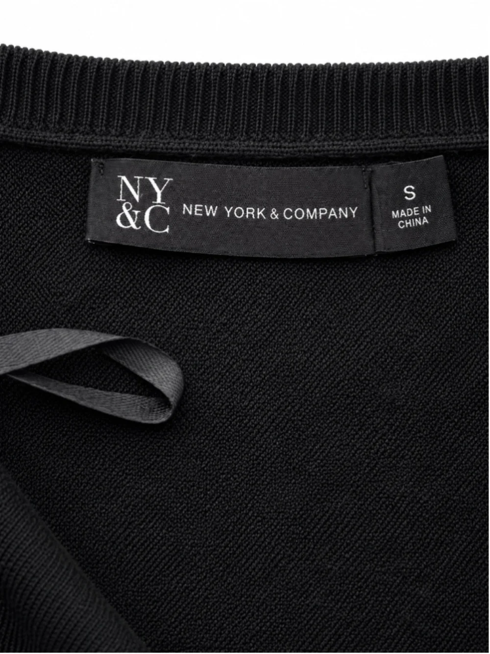 New York & Company Women’s Black Sequin Circle Dolman Sleeve Sweater Size S